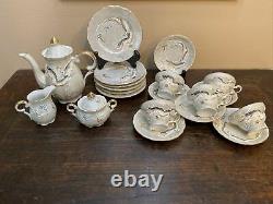 Vtg Luster Dragon Japan Tea Set 5 Cups & Saucers, 6 Plates, Tea Pot Creamer Sugar