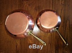 Vtg PAUL REVERE Signature 1801 COPPER Pan Pot Skillet +Tea Kettle 9 Piece Set