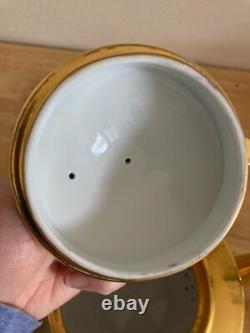 Vtg Tiffany & Co. Hand painted 22K Gold Porcelain Teapot Set of 3 USA