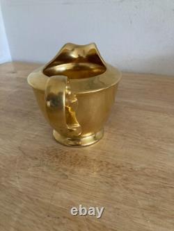 Vtg Tiffany & Co. Hand painted 22K Gold Porcelain Teapot Set of 3 USA