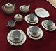 Wedgwood Shiny Blue Queen's Ware 4 Place, Sugar, Creamer, Teapot And Coffeepot