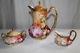 Wow! Coronet Limoges Tea / Chocolate Pot With Matching Sugar & Creamer Set