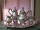 Wallace Baroque Silver Plate Coffee Tea Serving Set 281-4/294f Serving Tray