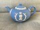 Wedgewood Blue Queen Elizabeth Ii & Prince Philip Coronation Teapot