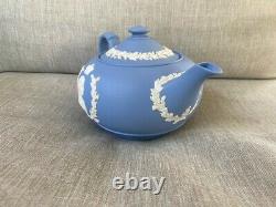 Wedgewood Blue Queen Elizabeth II & Prince Philip Coronation Teapot