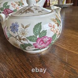 Wedgewood Charnwood Bone China Tea Pot withLid, Sugar with Lid & Cream England UK