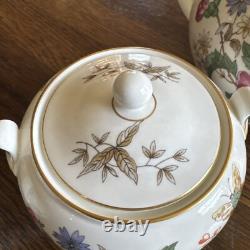 Wedgewood Charnwood Bone China Tea Pot withLid, Sugar with Lid & Cream England UK