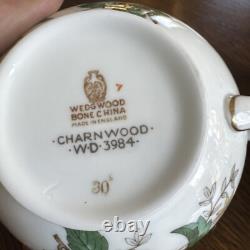 Wedgewood Charnwood Bone China Tea Pot withLid, Sugar with Lid & Cream England UK