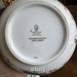 Wedgewood Charnwood Bone China Tea Pot withLid, Sugar with Lid & Cream England UK