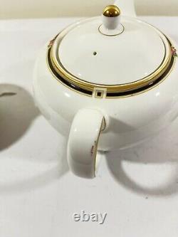 Wedgewood Clio Bone China Tea Pot Sugar Bowl Creamer Set England