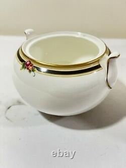 Wedgewood Clio Bone China Tea Pot Sugar Bowl Creamer Set England