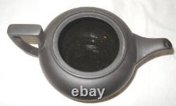 Wedgwood Basalt Black Tea Set- Teapot w. Six Demitasse Cups and Saucers