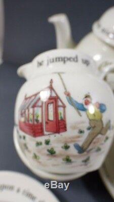 Wedgwood Beatrix Potter Peter Rabbit 9 pc Childrens Tea Play time Set Teapot