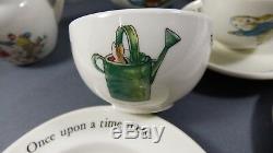Wedgwood Beatrix Potter Peter Rabbit 9 pc Childrens Tea Play time Set Teapot