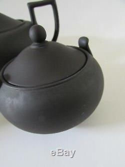 Wedgwood Black Basalt Teapot Set