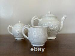 Wedgwood DEVONSHIRE Hunt Tea Set Teapot Creamer Sugar Cup & Saucers NIB
