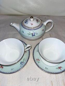 Wedgwood MEADOW FIELD Teapot Tea Pot / Cup Saucer Pair Set