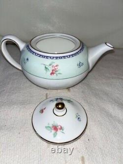 Wedgwood MEADOW FIELD Teapot Tea Pot / Cup Saucer Pair Set