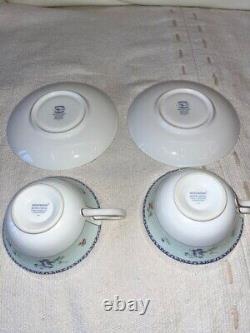 Wedgwood MEADOW FIELD Teapot Tea Pot / Cup Saucer Pair Set