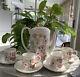 Wedgwood Meadow Sweet 10-piece Coffee/tea Pot Set. Floral A++cond