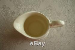Wedgwood Patrician Teapot Sugar with Lid Creamer Tea Set Cream Ware 4 pc Lot