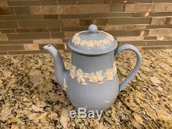 Wedgwood Queensware Lavender / Light Blue Tea Set / Teaset Teapot Cream Sugar