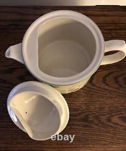 Wedgwood Raspberry Cane Tea Set Teapot Sugar Bowl Creamer Dessert Plates Teacups