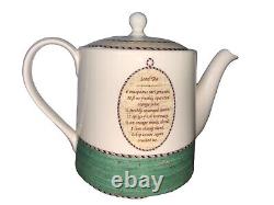 Wedgwood SARAH'S GARDEN Tea For Two 2 Mugs, Tray & Teapot Tea Set England 1997