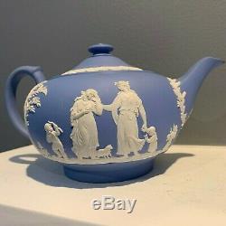 Wedgwood Tea Set, Teapot, Covered Sugar & Creamer, Vintage, Made In England