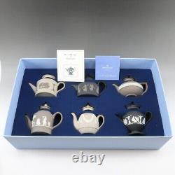 Wedgwood Teapot Collection Set of 6 Dancing Hours The Garland etc. With Box