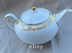 Wedgwood Whitehall Sugar Coffee, Teapot, Sugar and Creamer with lids 4 piece Set