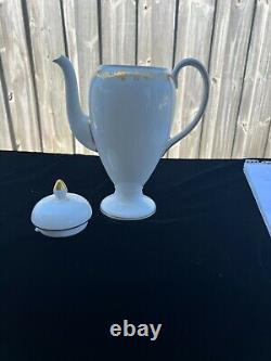 Wedgwood Whitehall Sugar Coffee, Teapot, Sugar and Creamer with lids 4 piece Set