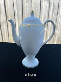 Wedgwood Whitehall Sugar Coffee, Teapot, Sugar and Creamer with lids 4 piece Set