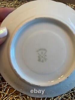 Wheelock Germany Chocolate Pot Set La France Rose Hand Painted 12 Piece Set