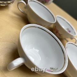 Winterling Bavaria Germany China WIG38 15pc Floral Tea Pot Sugar Creamer gold
