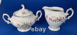 Winterling Bavaria Tea Set Teapot Sugar Creamer Cups Saucers 9 Pc Set Pink Roses