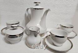Winterling Modern Tea Service Set Teapot Creamer Sugar Bowl 6 Cups & 12 Saucers