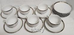 Winterling Modern Tea Service Set Teapot Creamer Sugar Bowl 6 Cups & 12 Saucers