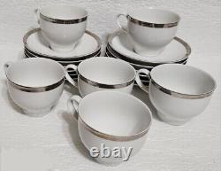 Winterling Modern Tea Service Set Teapot Creamer Sugar Bowl 6 Cups & 12 Saucers