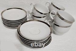 Winterling Modern Tea Service Set Teapot Creamer Sugar Bowl 6 Cups & 12 Saucers