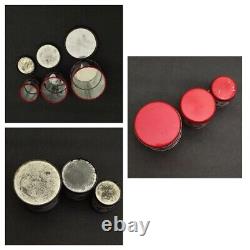 Wolverine Strawberries Tin Toy Childs Tea Pot Canisters Plates Cups 15 Piece Set