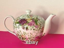 Wonderful Bone China Tea Set Large Teapot Sugar Bowl Creamer Royal Albert