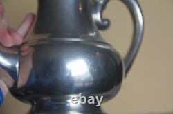 Woodbury Tea Pot Set/5 Creamer Pewters Pitcher Sugar Bowl Platter Coffee Serving