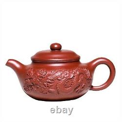 Yixing Dahongpao Shuanglong Antique Teapot Household Tea Set