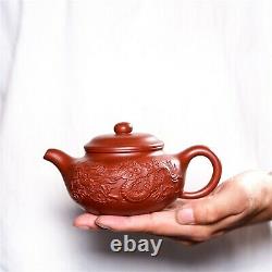 Yixing Dahongpao Shuanglong Antique Teapot Household Tea Set