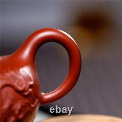 Yixing Dahongpao Shuanglong Antique Teapot Household Tea Set