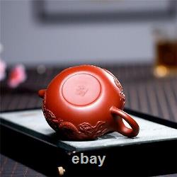 Yixing Dahongpao Shuanglong Antique Teapot Household Tea Set