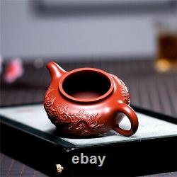Yixing Dahongpao Shuanglong Antique Teapot Household Tea Set