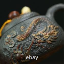 Yixing Purple Clay Pot 300cc Handmade Tea Making Set