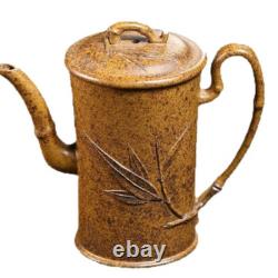 Yixing Purple Clay Pot Handmade Bamboo Tube Pot High-end Tea Set